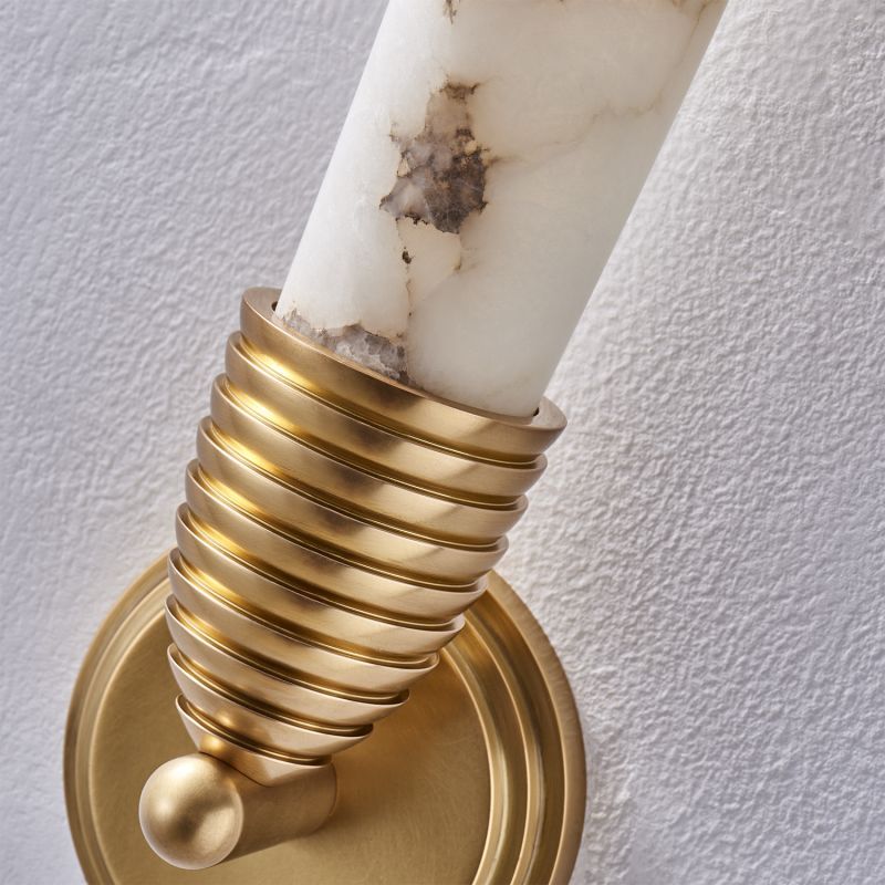 Gypsum Alabaster LED Wall Sconce-Fullstarlighting