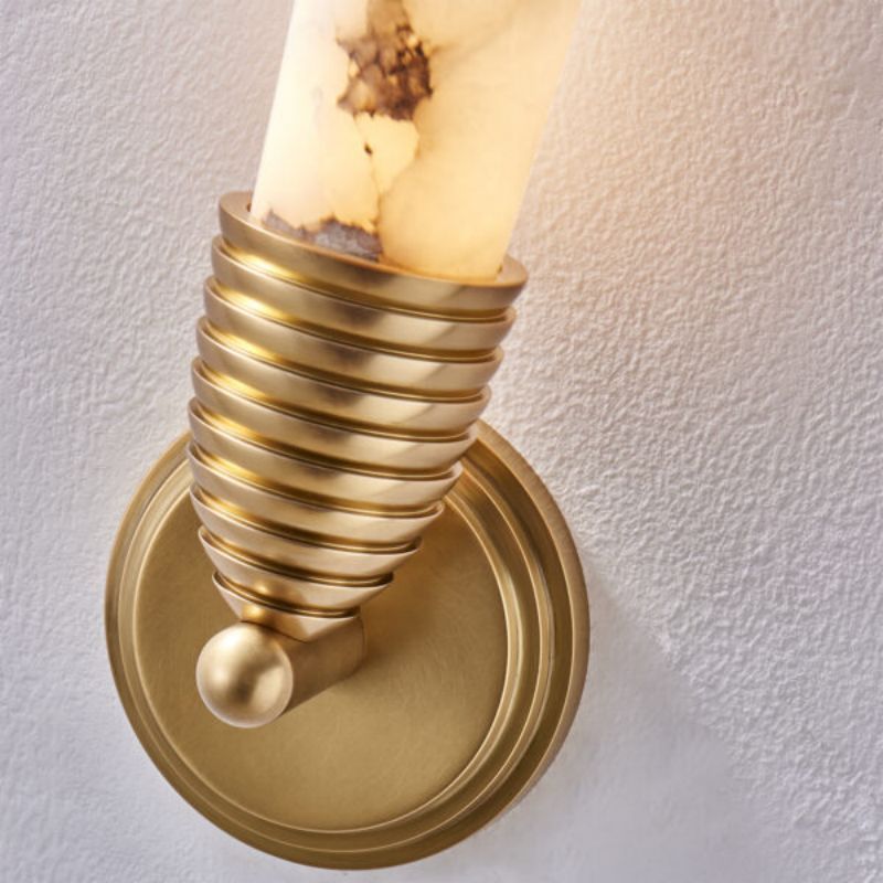 Gypsum Alabaster LED Wall Sconce-Fullstarlighting