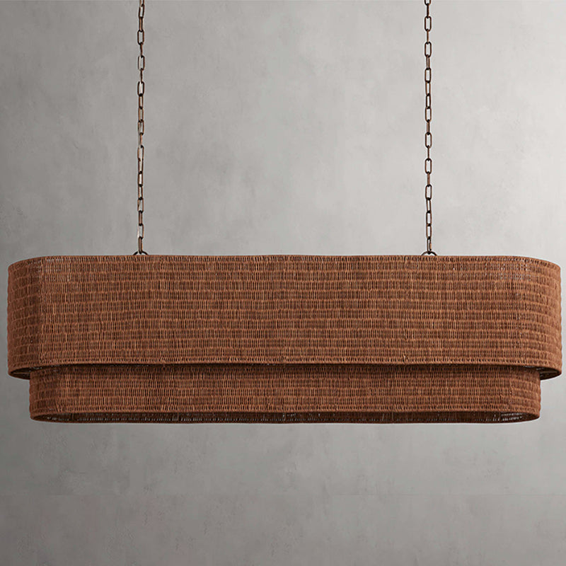 Nogy Rattan Beam Chandelier