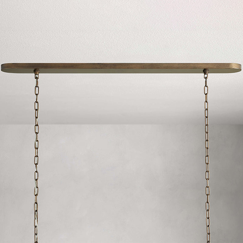 Nogy Rattan Beam  Chandelier