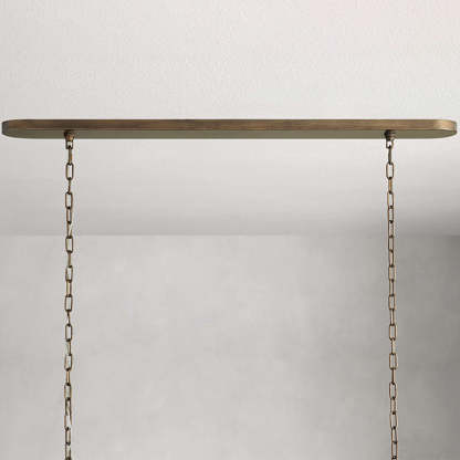Nogy Rattan Beam  Chandelier
