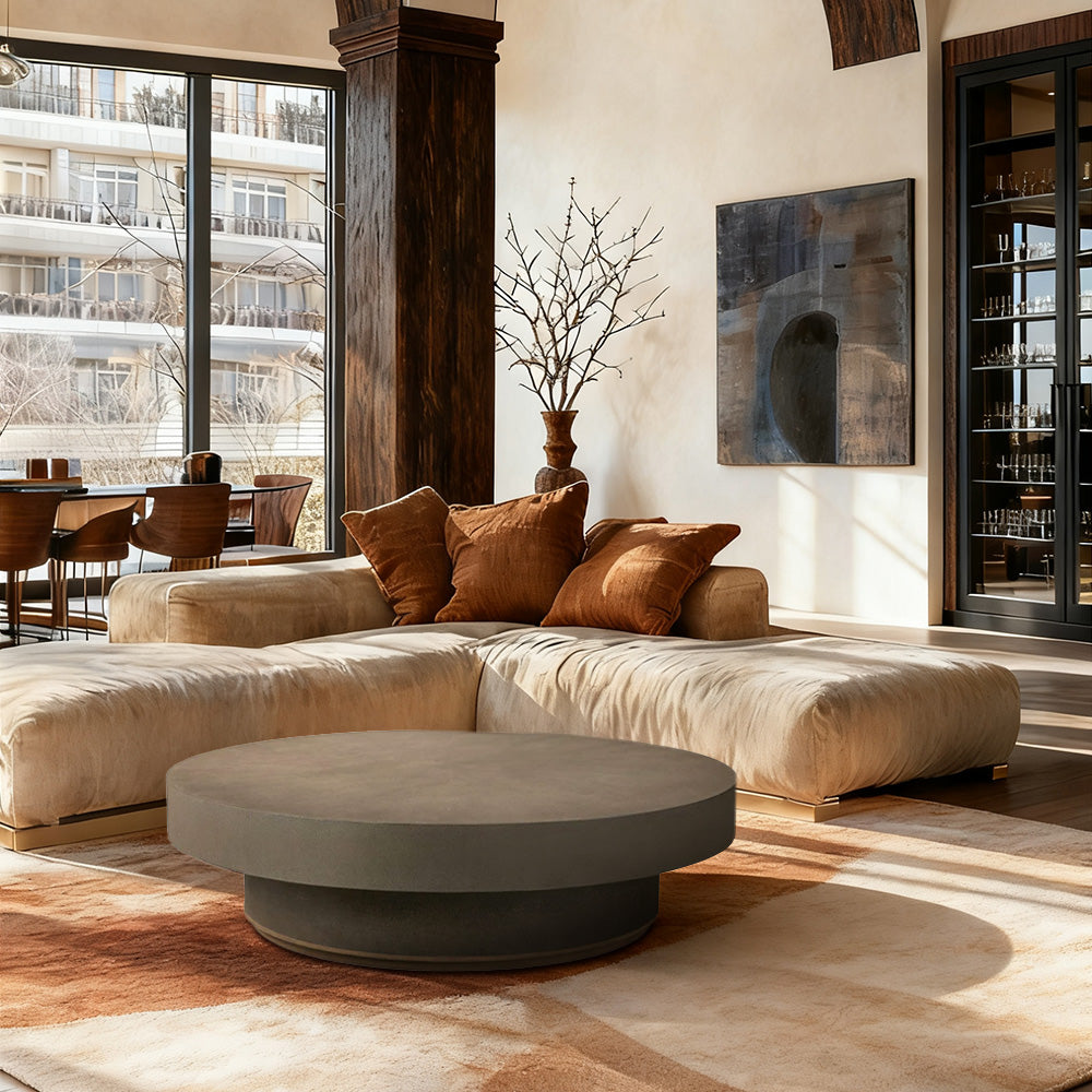 Harrow Round Coffee Table-Fullstarlighting