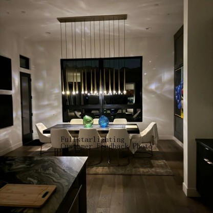 Harry Modern Linear Chandelier 72"-Fullstarlighting