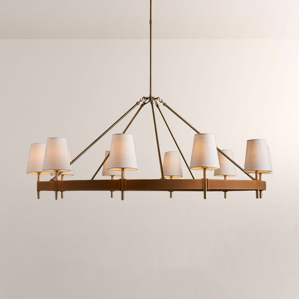 Haven Round Brass Chandelier