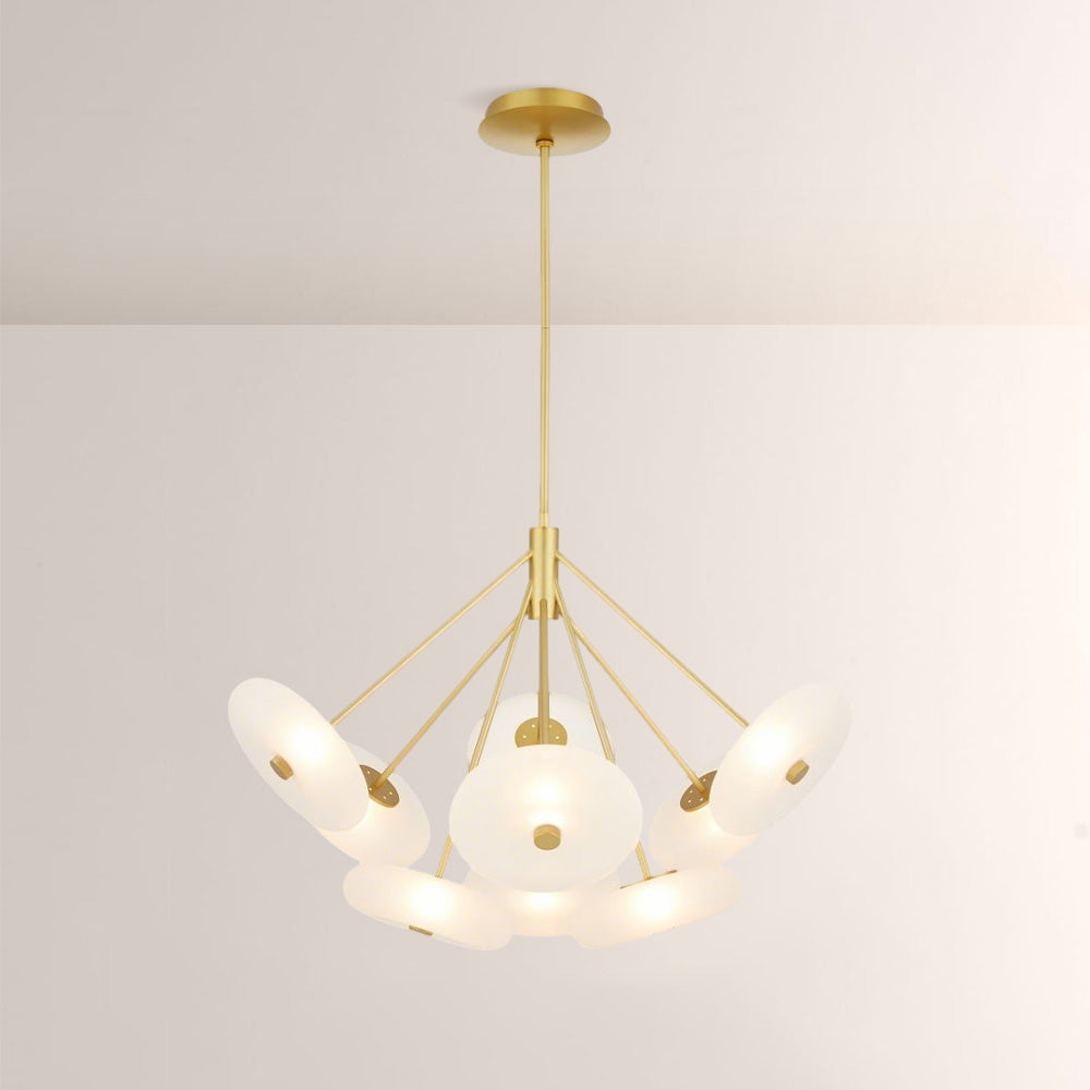 Herbert Round Glass Chandelier-Fullstarlighting