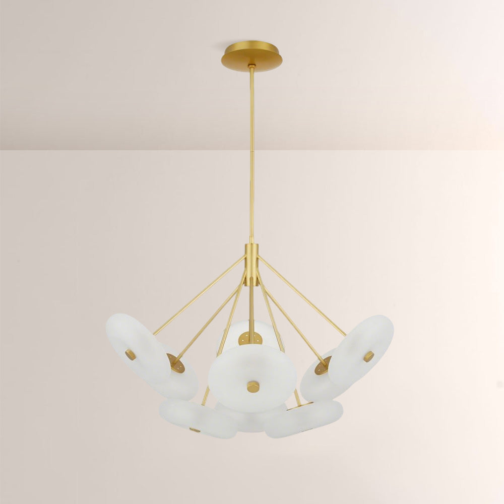 Herbert Round Glass Chandelier-Fullstarlighting