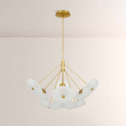 Herbert Round Glass Chandelier-Fullstarlighting