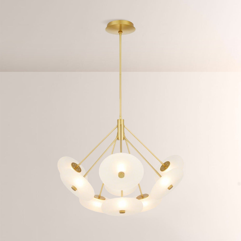 Herbert Round Glass Chandelier-Fullstarlighting