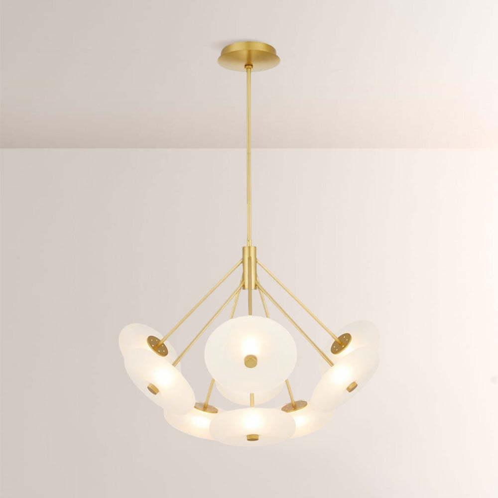 Herbert Round Glass Chandelier-Fullstarlighting