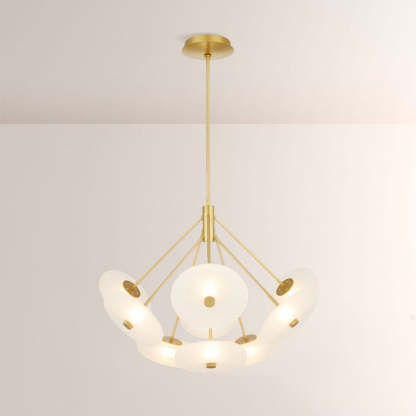 Herbert Round Glass Chandelier-Fullstarlighting