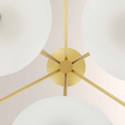 Herbert Round Glass Chandelier-Fullstarlighting