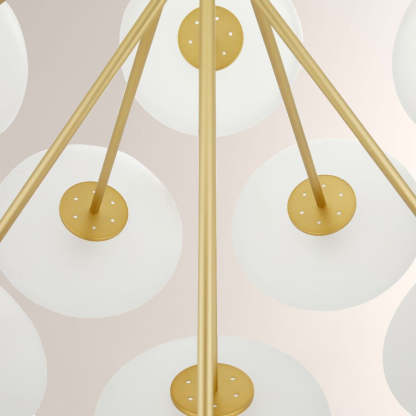 Herbert Round Glass Chandelier-Fullstarlighting