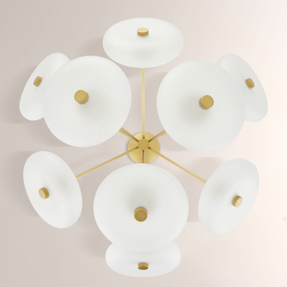 Herbert Round Glass Chandelier-Fullstarlighting