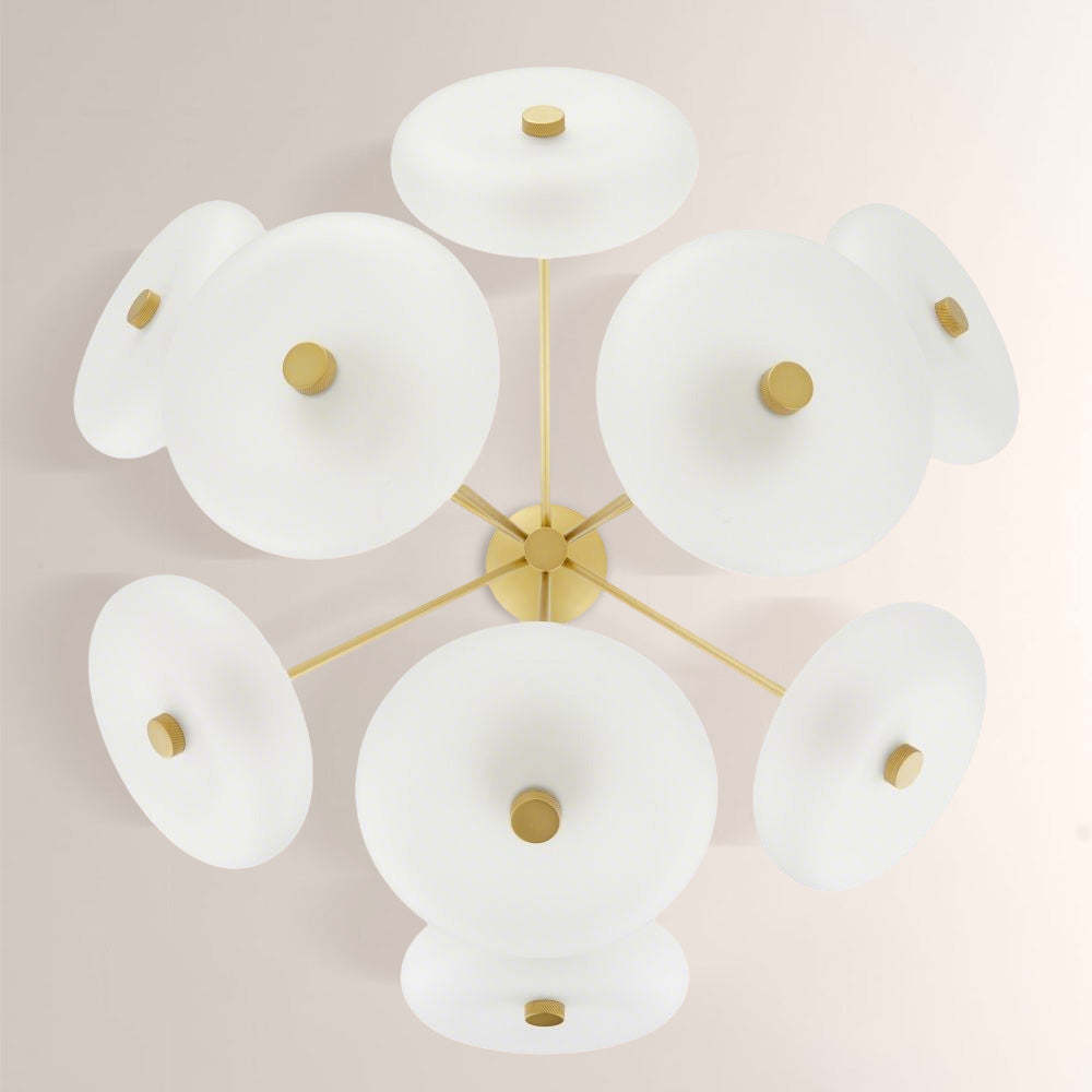 Herbert Round Glass Chandelier-Fullstarlighting