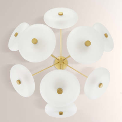 Herbert Round Glass Chandelier-Fullstarlighting