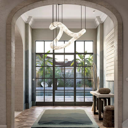 Infinity Symmetrical Alabaster Chandelier-Fullstarlighting