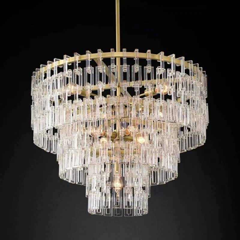 Iralier 3-Tier Round Chandelier 36"
