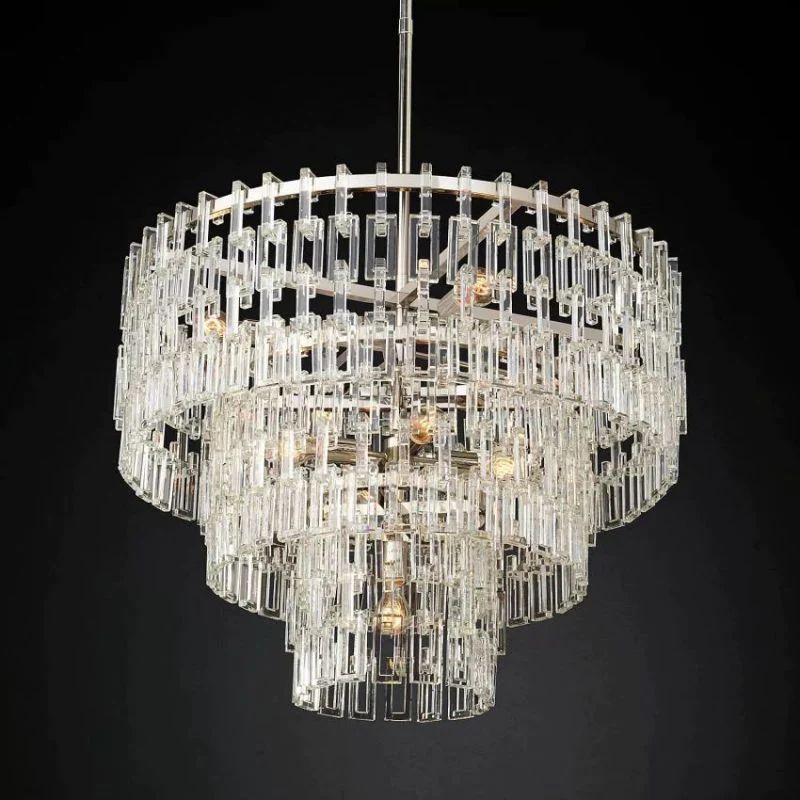 Iralier 3-Tier Round Chandelier 36"