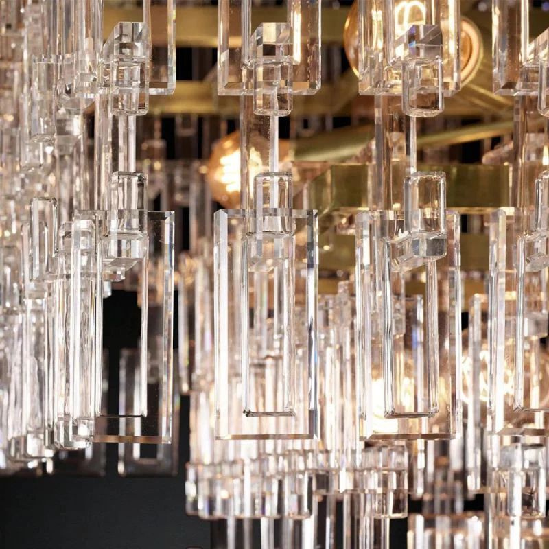 Iralier 3-Tier Rectangle Chandelier 60"-Fullstarlighting