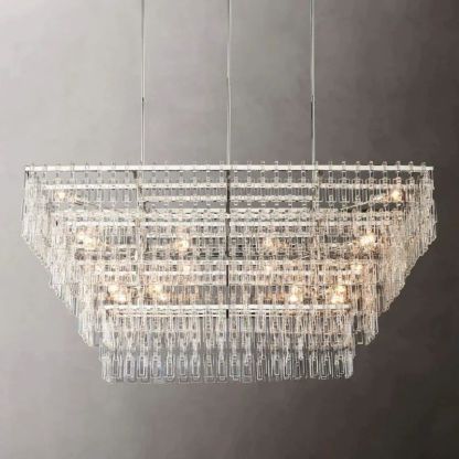 Iralier 4-Tier Rectangle Chandelier 72"-Fullstarlighting