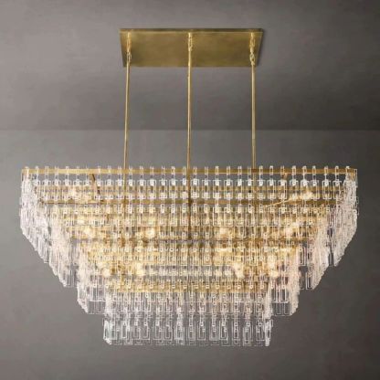 Iralier 4-Tier Rectangle Chandelier 72"-Fullstarlighting