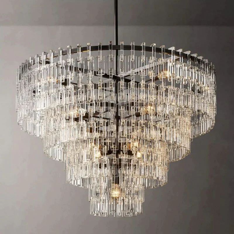 Iralier 4-Tier Round Chandelier 48"