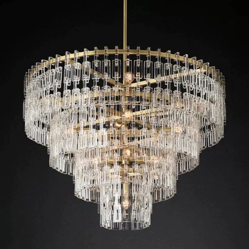 Iralier 4-Tier Round Chandelier 48"