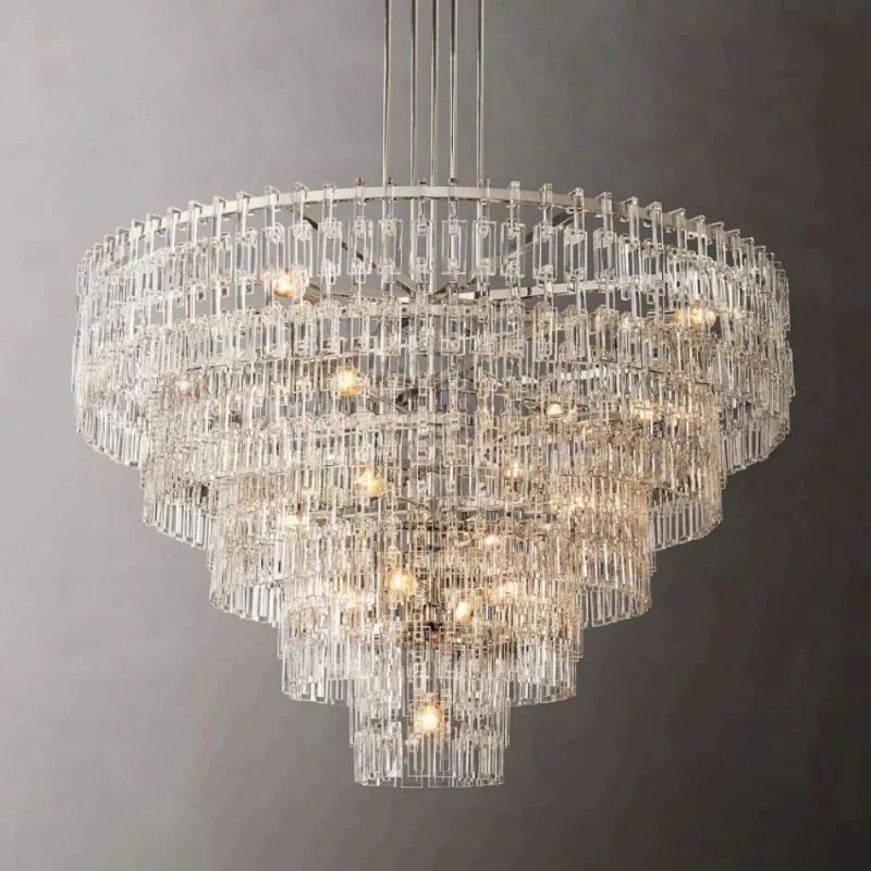Iralier 5-Tier Round Chandelier 60"