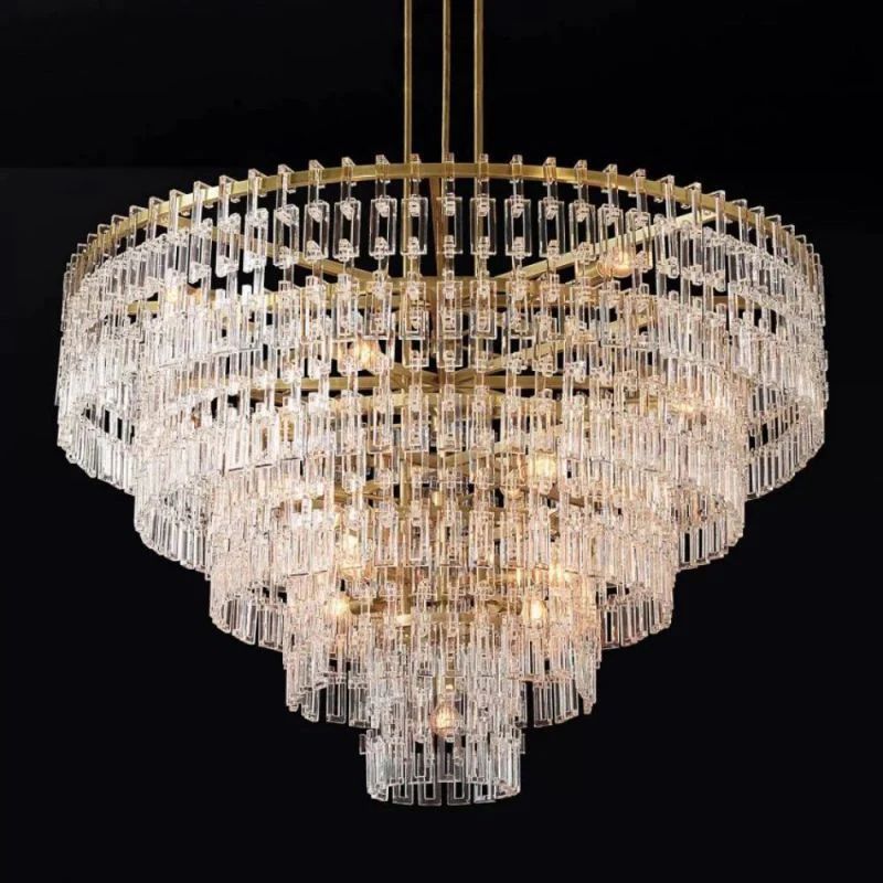 Iralier 5-Tier Round Chandelier 60"