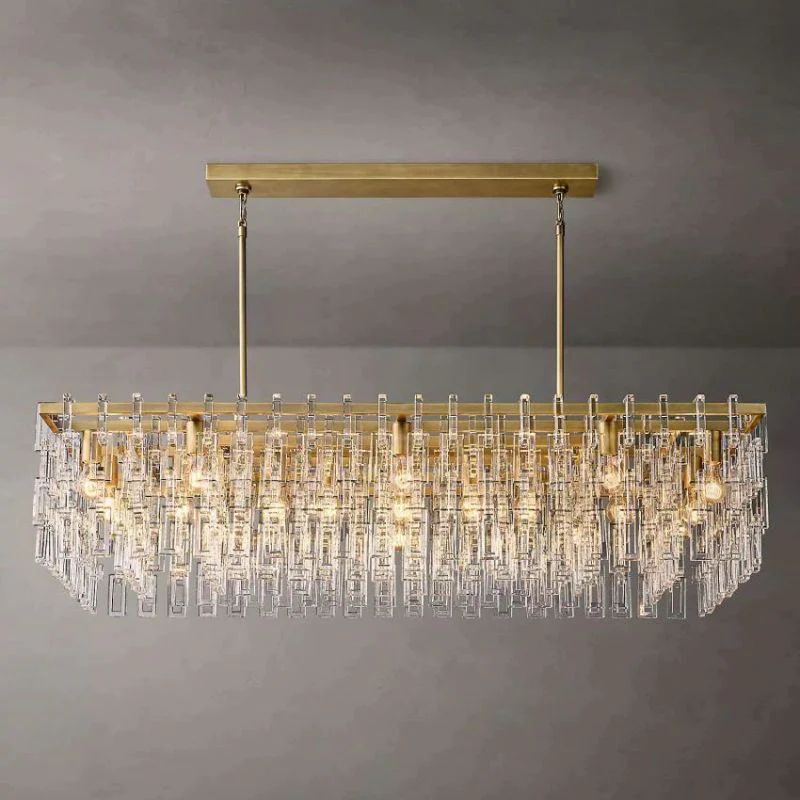 Iralier Rectangle Chandelier 60"-Fullstarlighting