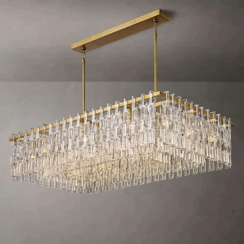 Iralier Rectangle Chandelier 60"-Fullstarlighting