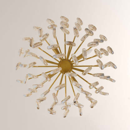 Jacksia Glass Round Chandelier 32"-Fullstarlighting