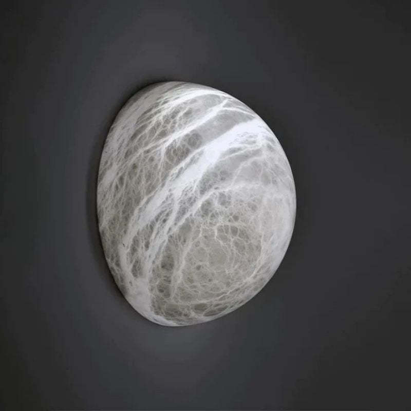 Alabaster Hemisphere Wall Sconce-Fullstarlighting