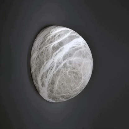 Alabaster Hemisphere Wall Sconce-Fullstarlighting