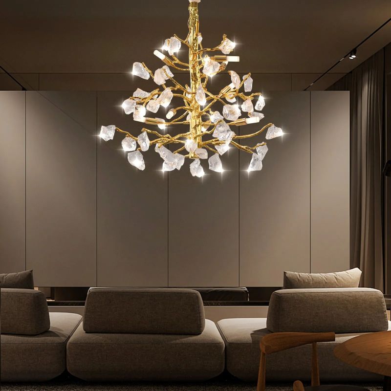Jaykey Glass Branch Chandelier-Fullstarlighting
