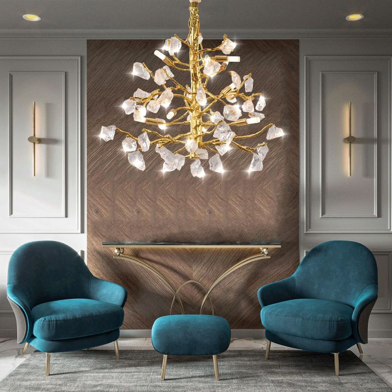 Jaykey Glass Branch Chandelier-Fullstarlighting
