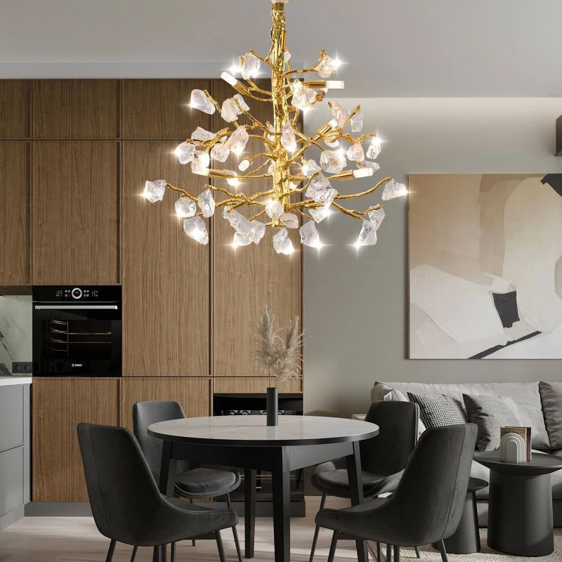 Jaykey Glass Branch Chandelier-Fullstarlighting