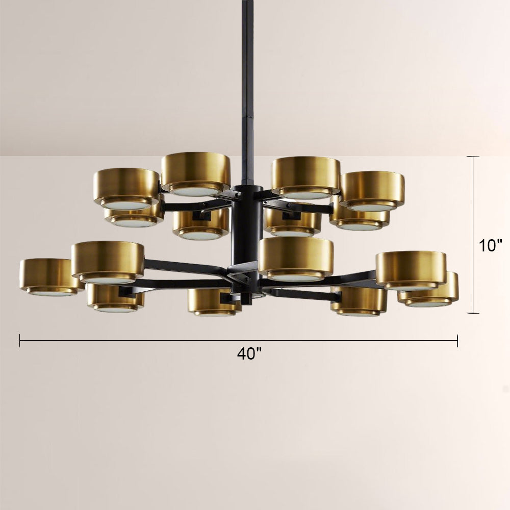Jesse Two Tier Chandelier-Fullstarlighting