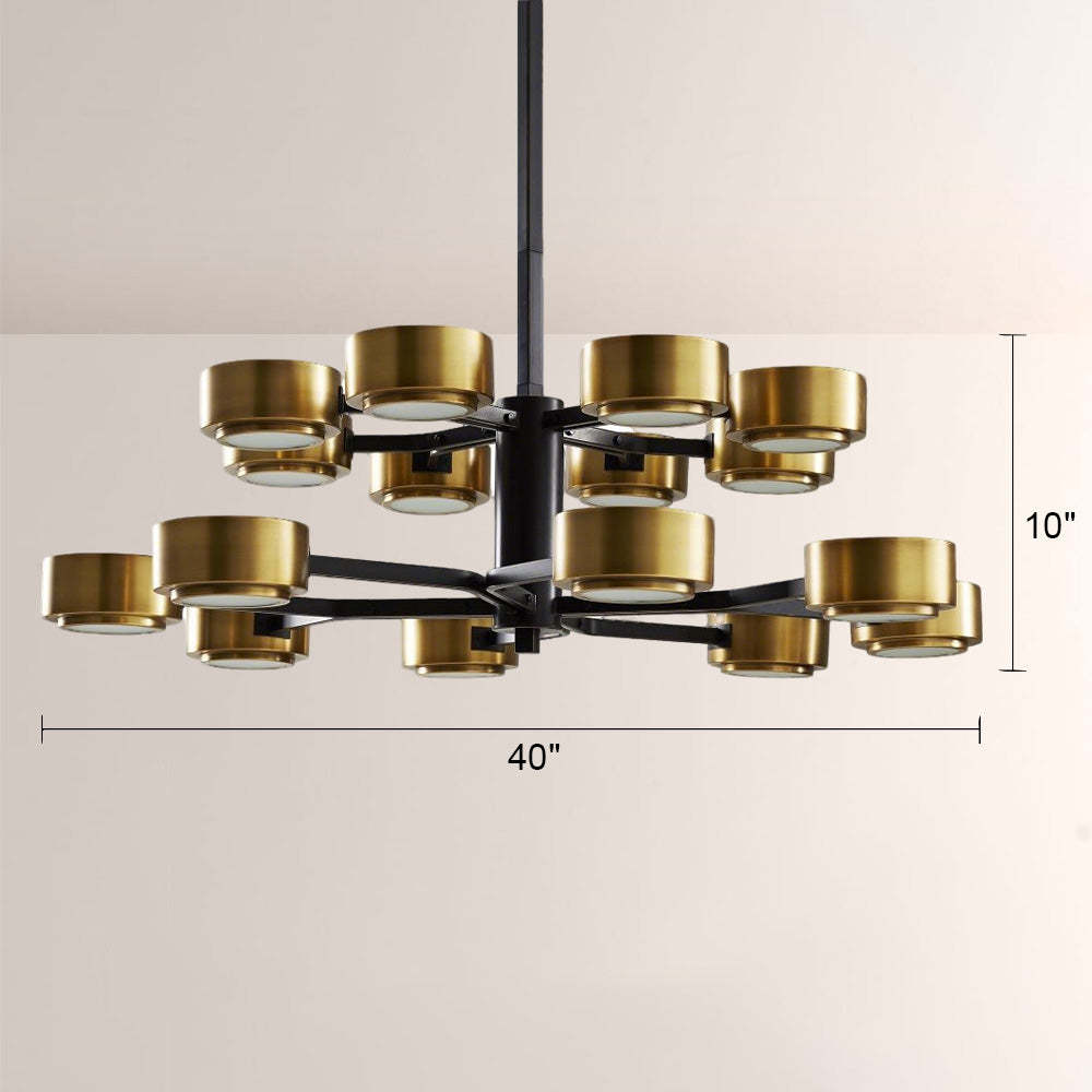 Jesse Two Tier Chandelier-Fullstarlighting