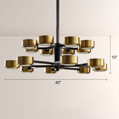 Jesse Two Tier Chandelier-Fullstarlighting