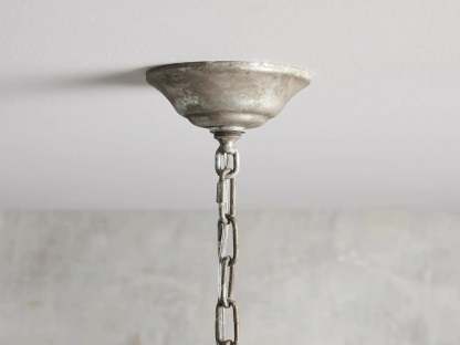 Kalie Crystal Rectangular Chandelier 52"- Silver