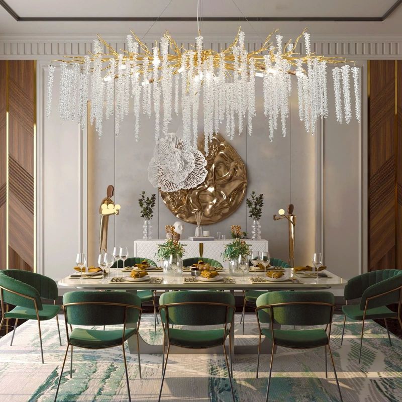 Kanew white branch chandelier-Fullstarlighting