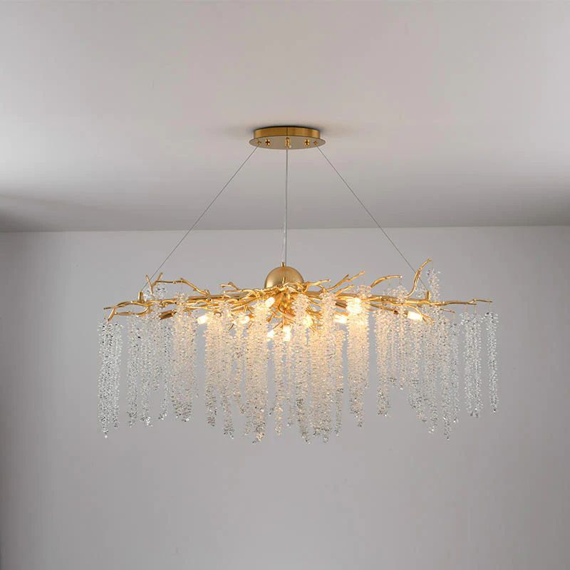 Kanew white branch chandelier-Fullstarlighting
