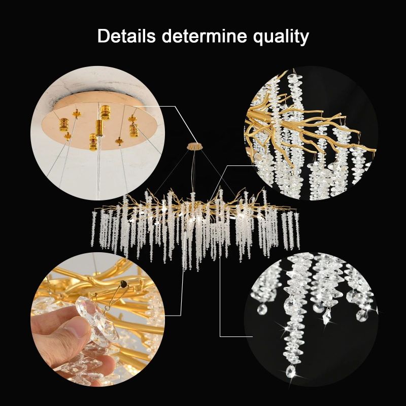 Kanew white branch chandelier-Fullstarlighting