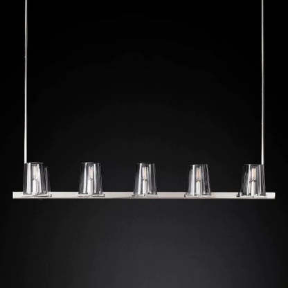 Karous Glass Linear Chandelier 49"-Fullstarlighting