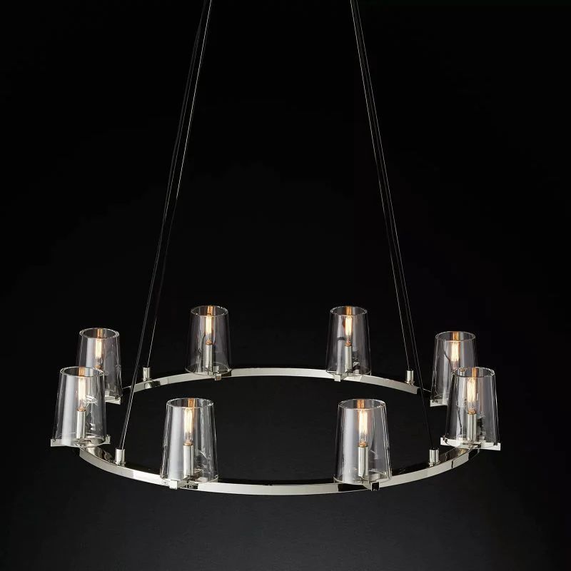 Karous Glass Round Chandelier 36"