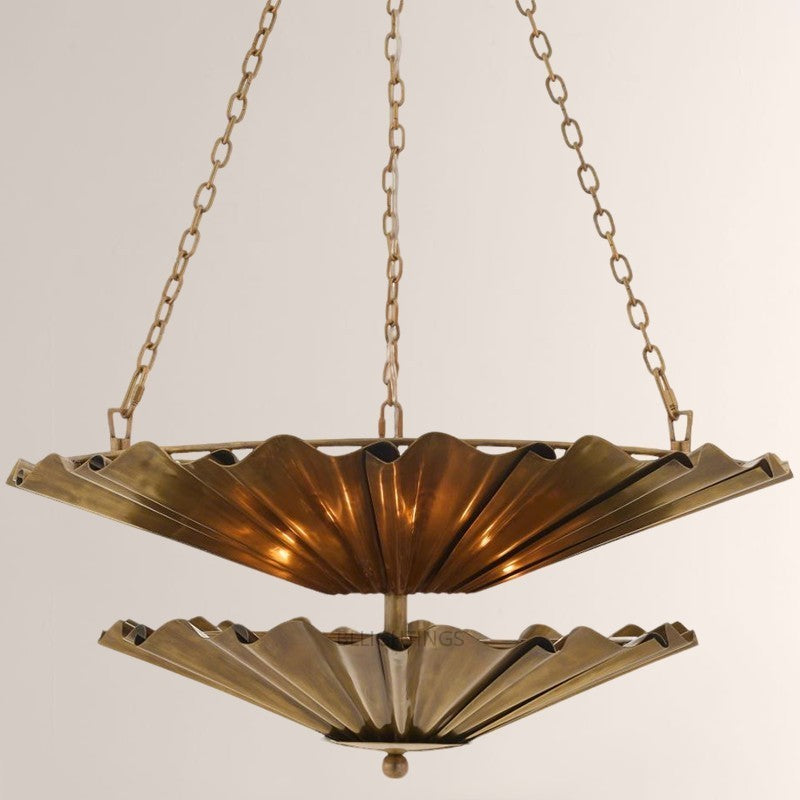 Kattmie Round Two Tier Chandelier 28"-Fullstarlighting