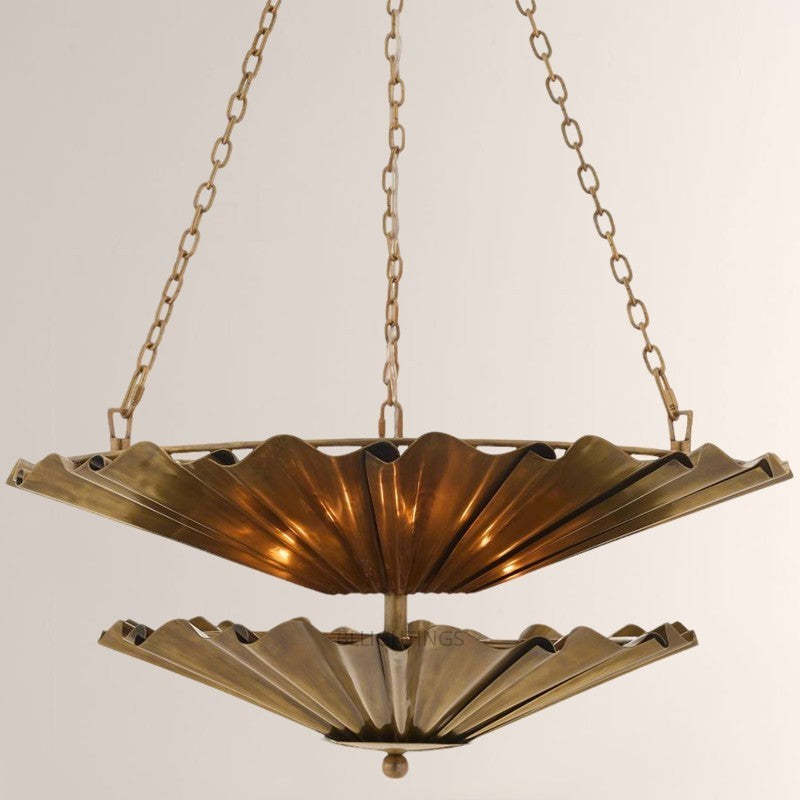 Kattmie Round Two Tier Chandelier 28"-Fullstarlighting