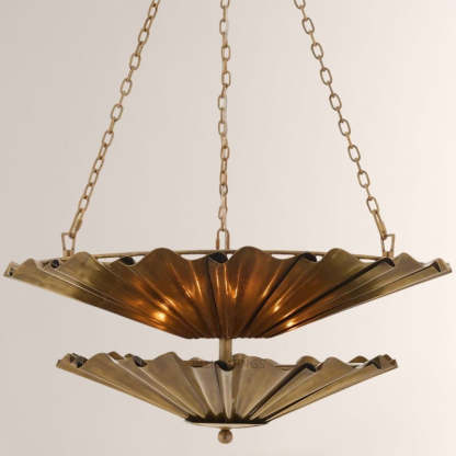 Kattmie Round Two Tier Chandelier 28"-Fullstarlighting