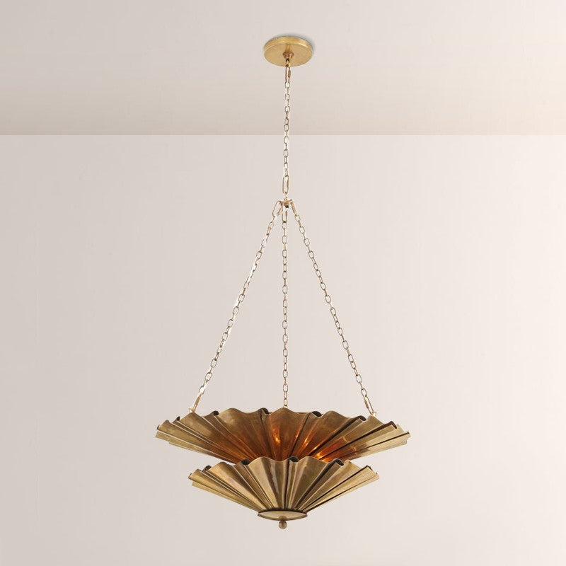 Kattmie Round Two Tier Chandelier 28"-Fullstarlighting